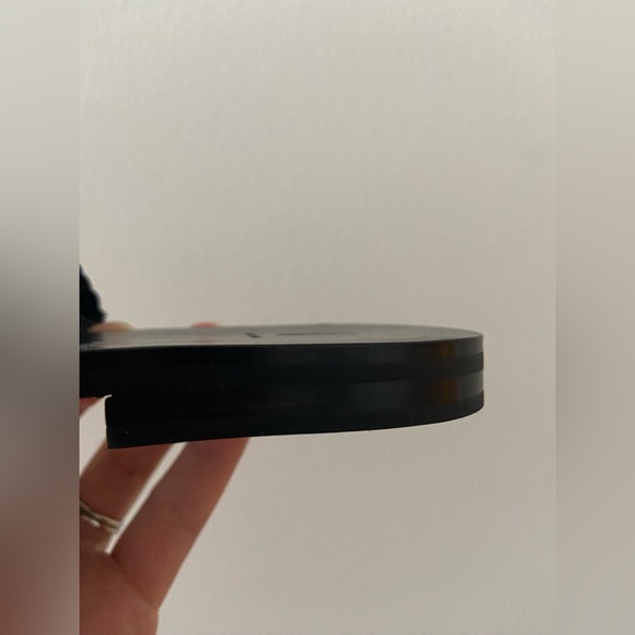 Frye Black Leather Woven Slides Size 5 - Picture 6 of 6